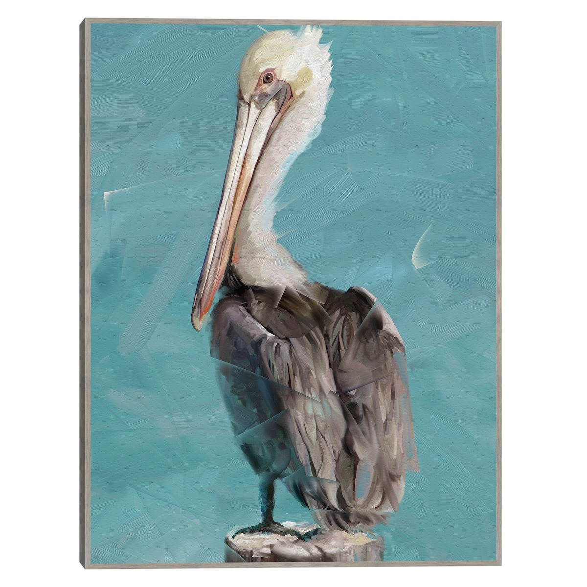 Pelican Perch II By Studio Arts Canvas Art Print