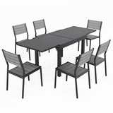 Pellebant 5/7/9 Pieces Patio Dining Set with Expandable Outdoor Dining Table and Chairs