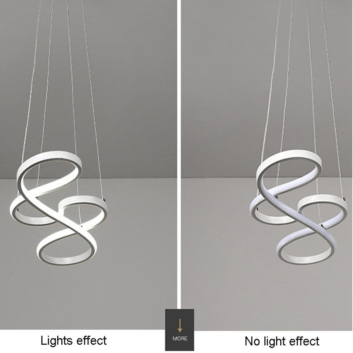 Pendant Light Dimmable Ceiling Hanging Lamp Modern Chandeliers Deco