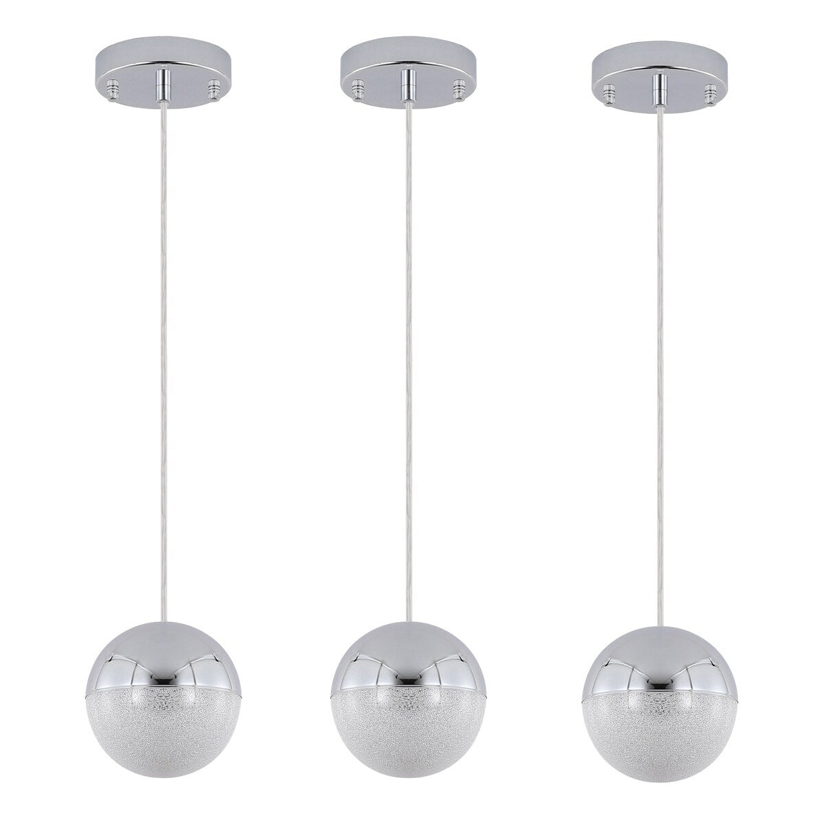Pendant Light with Dimmable LED,applicable to garden, Garden, garden and other lighting decoration(set of 3)