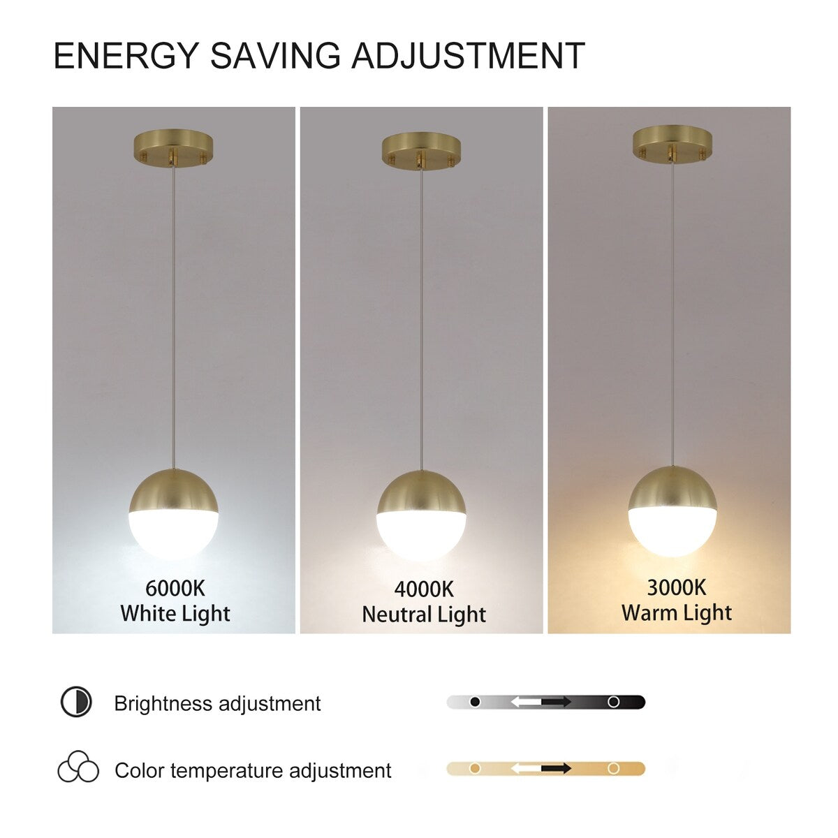 Pendant Light with Dimmable LED,applicable to garden, Garden, garden and other lighting decoration(set of 3)