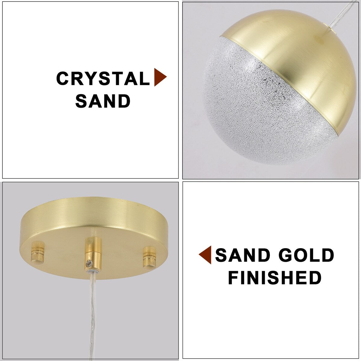 Pendant Light with Dimmable LED,applicable to garden, Garden, garden and other lighting decoration(set of 3)