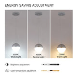 Pendant Light with Dimmable LED,applicable to garden, Garden, garden and other lighting decoration(set of 3)