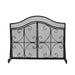 Pendleton Modern Three Panel Fireplace screen with Door by Christopher Knight Home