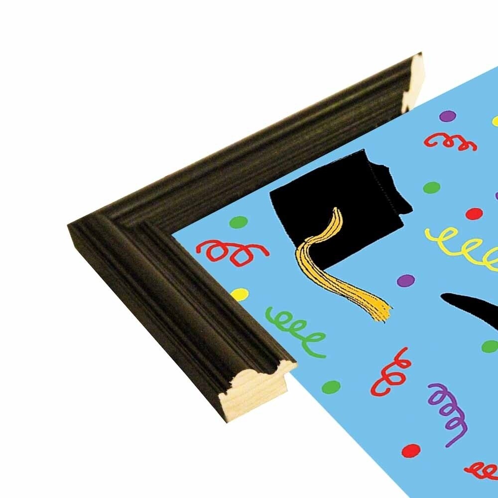 Penguin Graduation-WILBAS99980 Framed Print 8.25"x6" by Willow Bascom