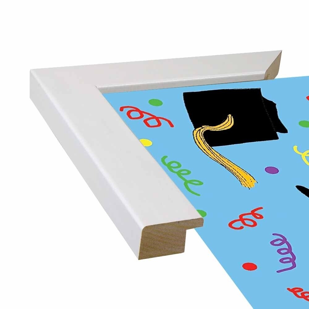 Penguin Graduation-WILBAS99980 Framed Print 8.25"x6" by Willow Bascom