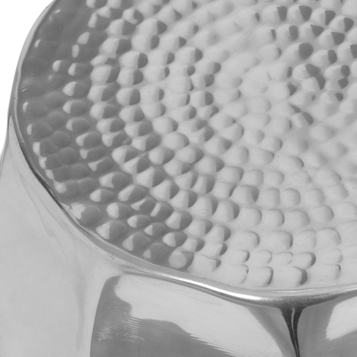 Peniel Modern Glam Handcrafted Aluminum Honeycomb Side Table by Christopher Knight Home - 12.00" L x 12.00" W x 18.00" H