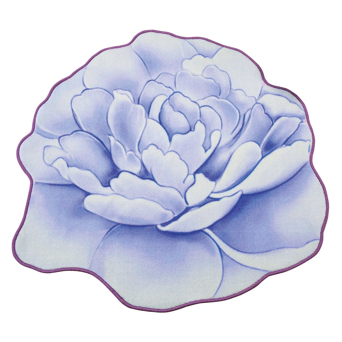 Blooming Peony Shaped Skid-Resistant Rug