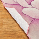 Blooming Peony Shaped Skid-Resistant Rug