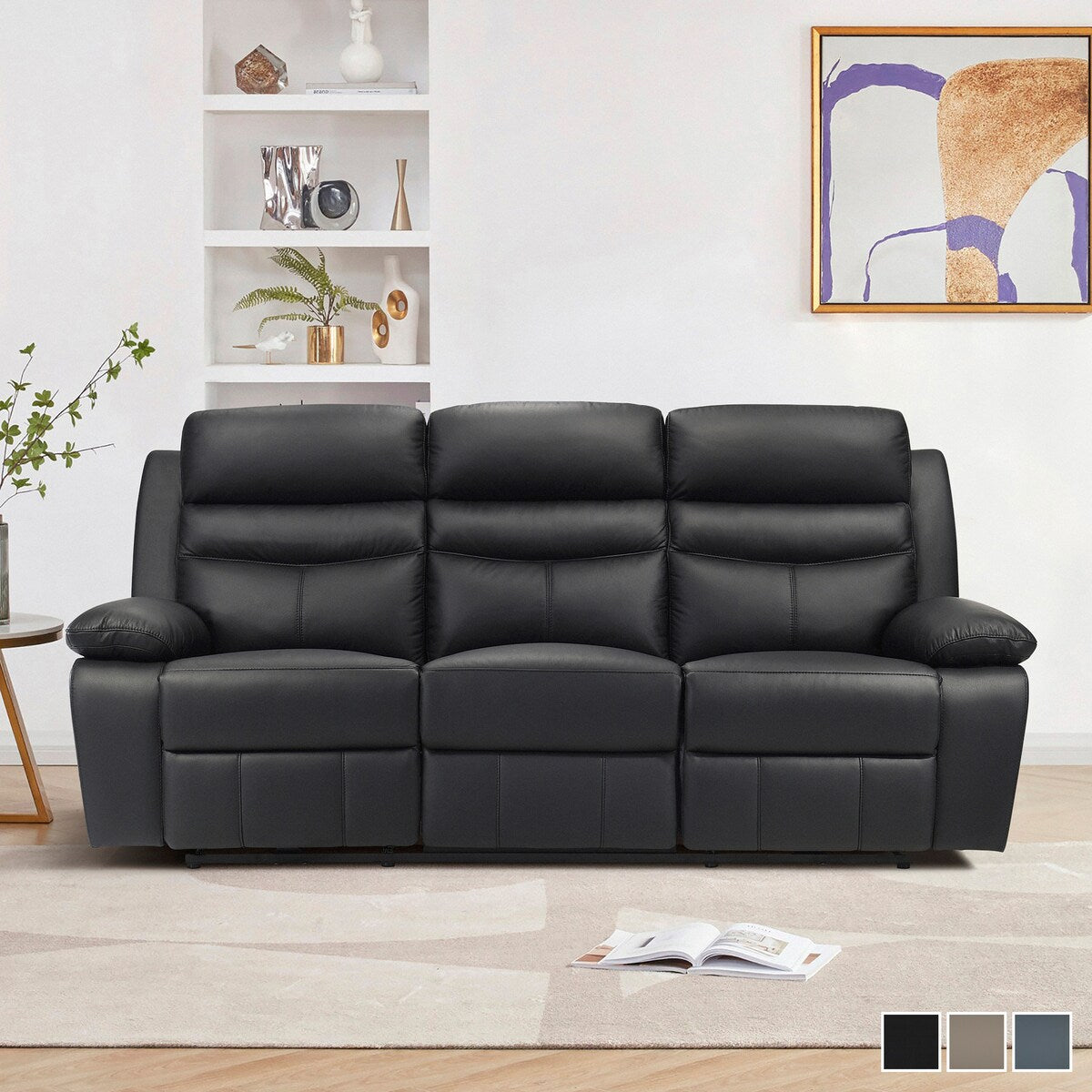 Peperomia Leather Match Power Double Reclining Sofa