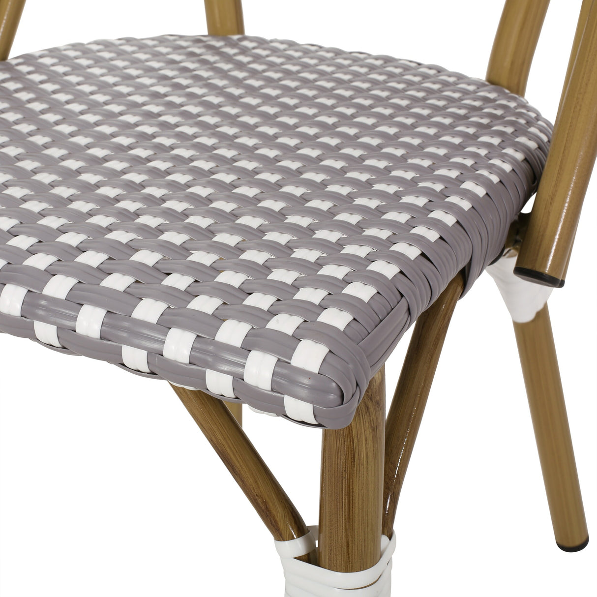 Pepple Outdoor Acacia Wood and Wicker Dining Set by Christopher Knight Home
