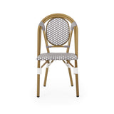 Pepple Outdoor Acacia Wood and Wicker Dining Set by Christopher Knight Home