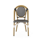 Pepple Outdoor Acacia Wood and Wicker Dining Set by Christopher Knight Home