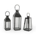 Peregrine Modern Stainless Steel Lantern Set by Christopher Knight Home