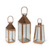 Peregrine Modern Stainless Steel Lantern Set by Christopher Knight Home
