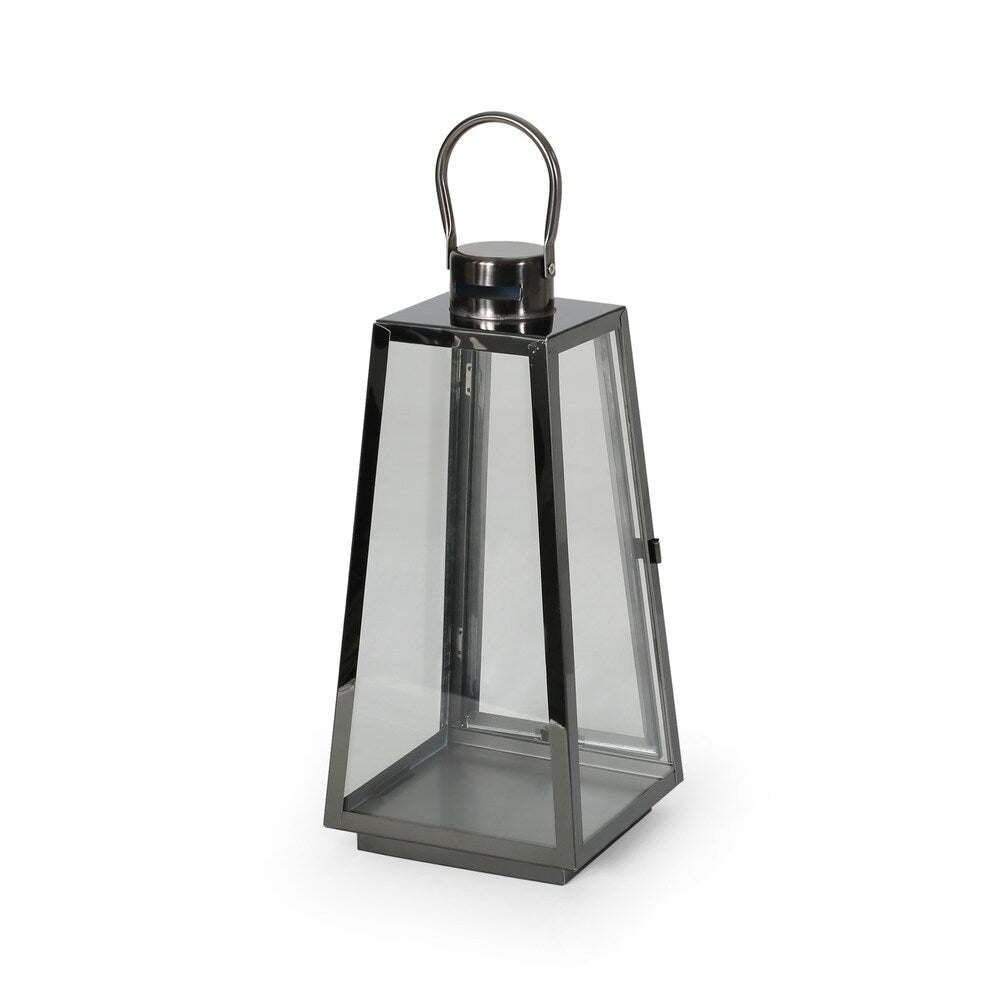 Peregrine Modern Stainless Steel Lantern Set by Christopher Knight Home