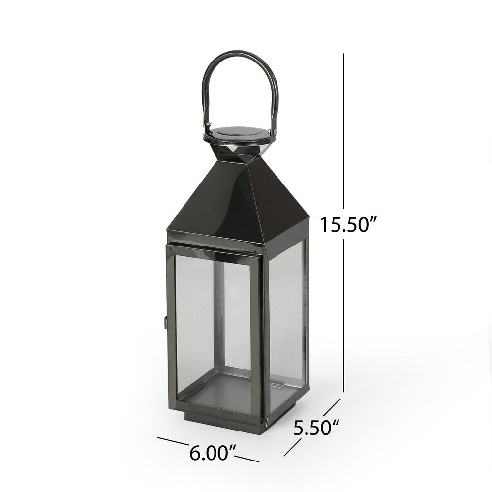 Peregrine Modern Stainless Steel Lantern Set by Christopher Knight Home