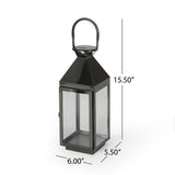 Peregrine Modern Stainless Steel Lantern Set by Christopher Knight Home