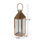 Peregrine Modern Stainless Steel Lantern Set by Christopher Knight Home