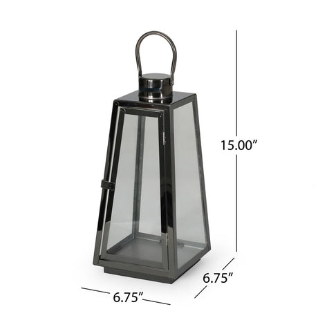 Peregrine Modern Stainless Steel Lantern Set by Christopher Knight Home