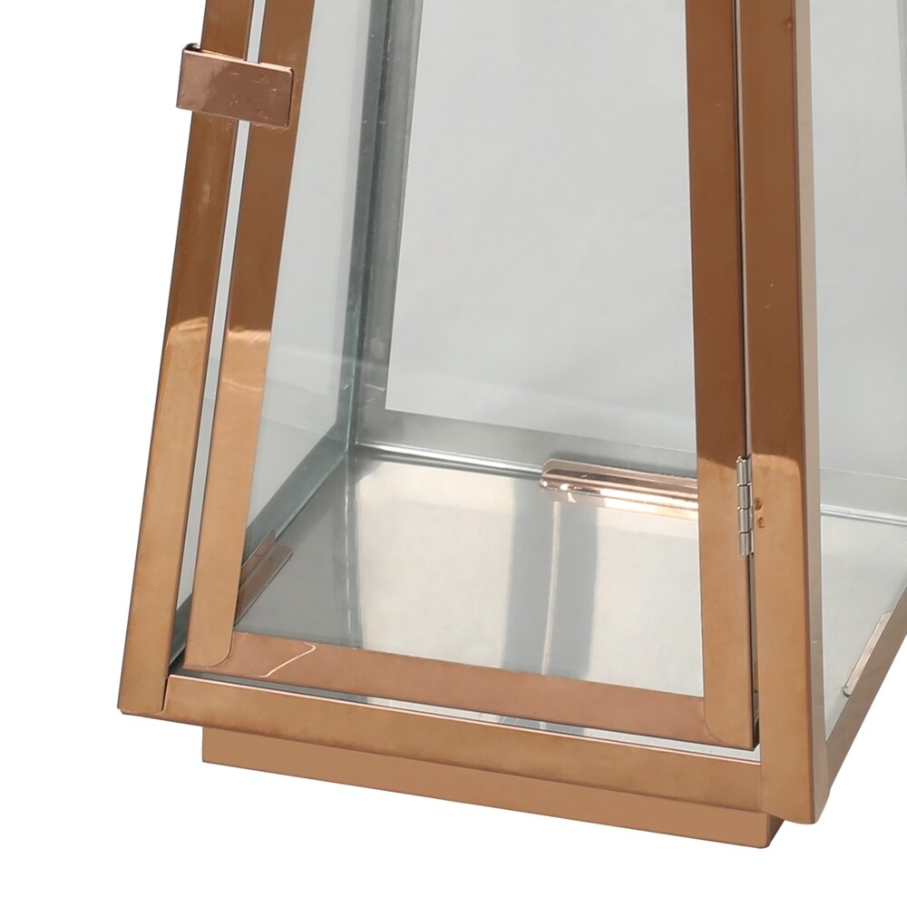 Peregrine Modern Stainless Steel Lantern Set by Christopher Knight Home