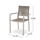 Peridot 5-piece Aluminum Patio Dining Set by Christopher Knight Home