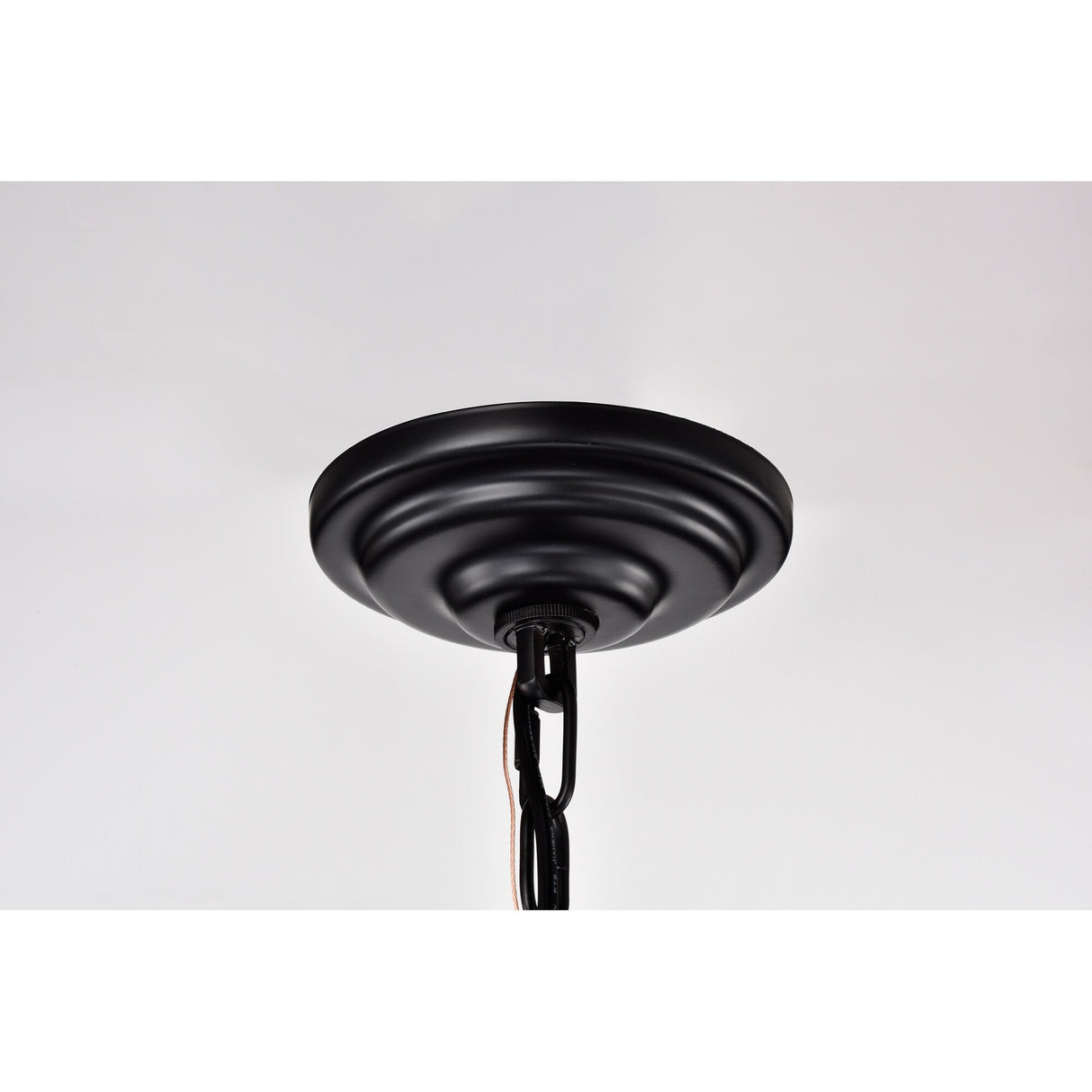 Perkins Matte Black 4-Light Open Cage Chandelier