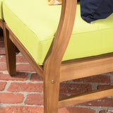 Perla Acacia Outdoor 5-seat Sectional Set by Christopher Knight Home