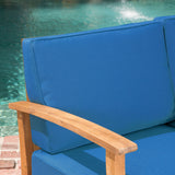 Perla Acacia Outdoor 5-seat Sectional Set by Christopher Knight Home