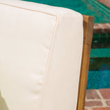 Perla Acacia Outdoor 5-seat Sectional Set by Christopher Knight Home