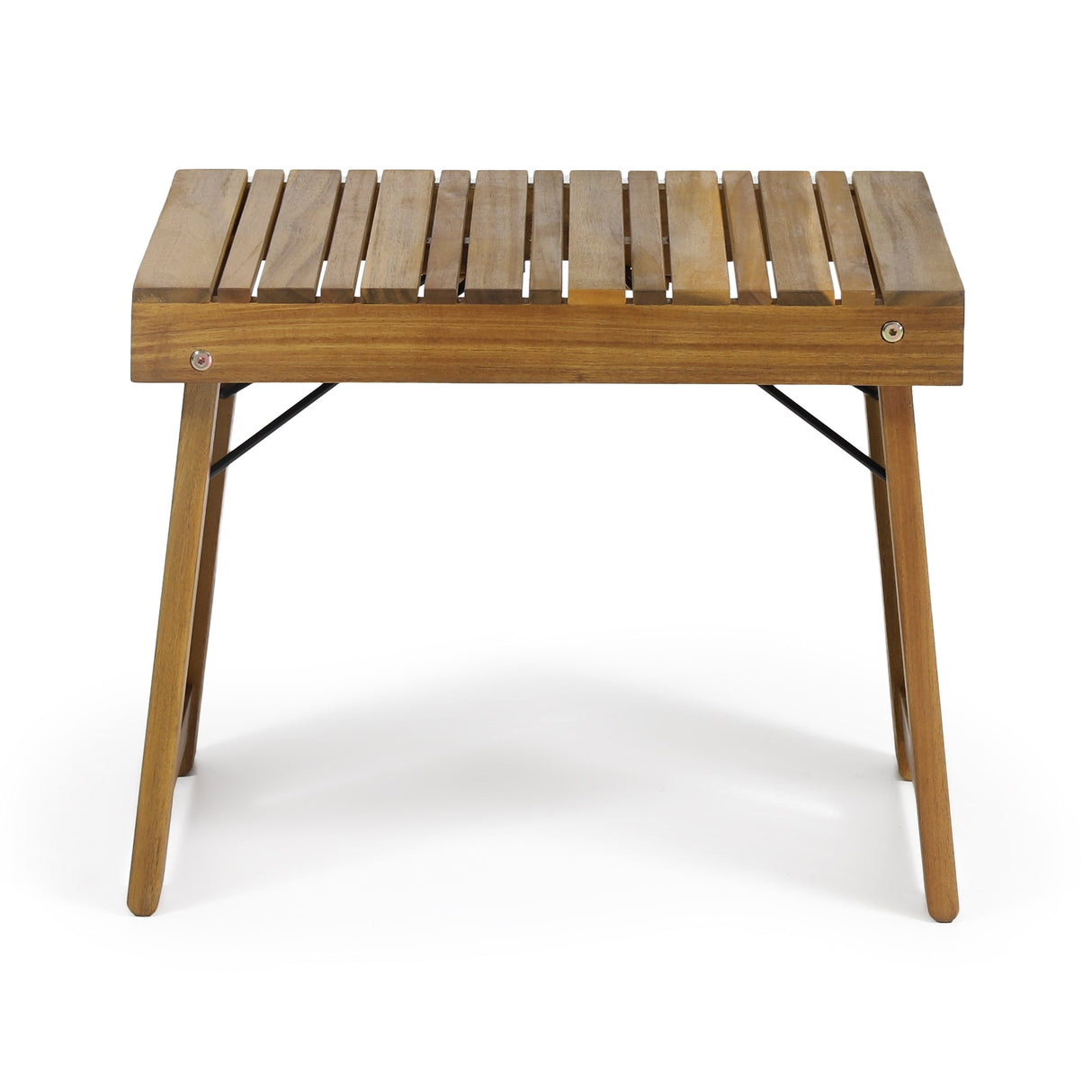 Perla Outdoor Acacia Wood 3 Piece Chaise Lounge Set with Water-Resistant Cushions by Christopher Knight Home