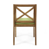 Perla Outdoor Acacia Wood Dining Chair (Set of 2) by Christopher Knight Home