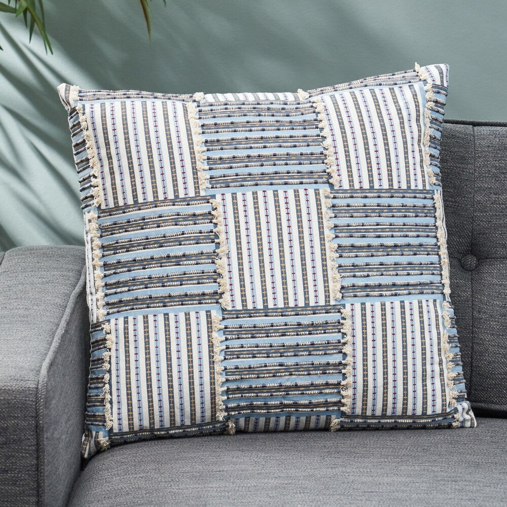 Perrotta Boho Handcrafted Fabric Pillow Cover by Christopher Knight Home