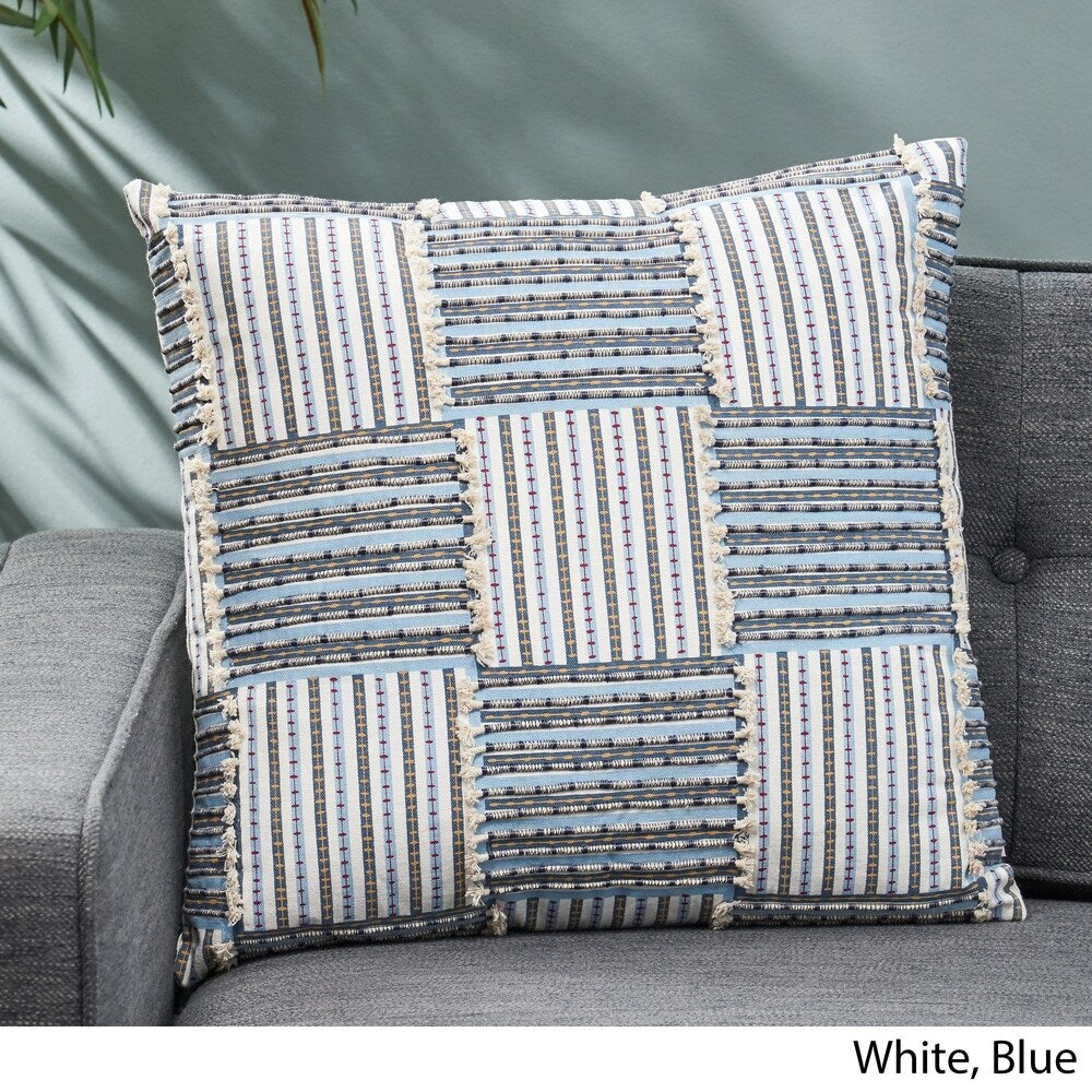 Perrotta Boho Handcrafted Fabric Pillow Cover by Christopher Knight Home