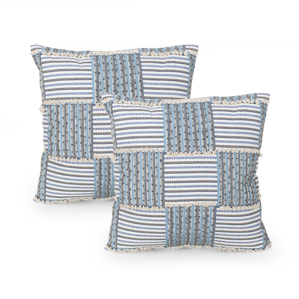 Perrotta Boho Handcrafted Fabric Pillow Cover by Christopher Knight Home