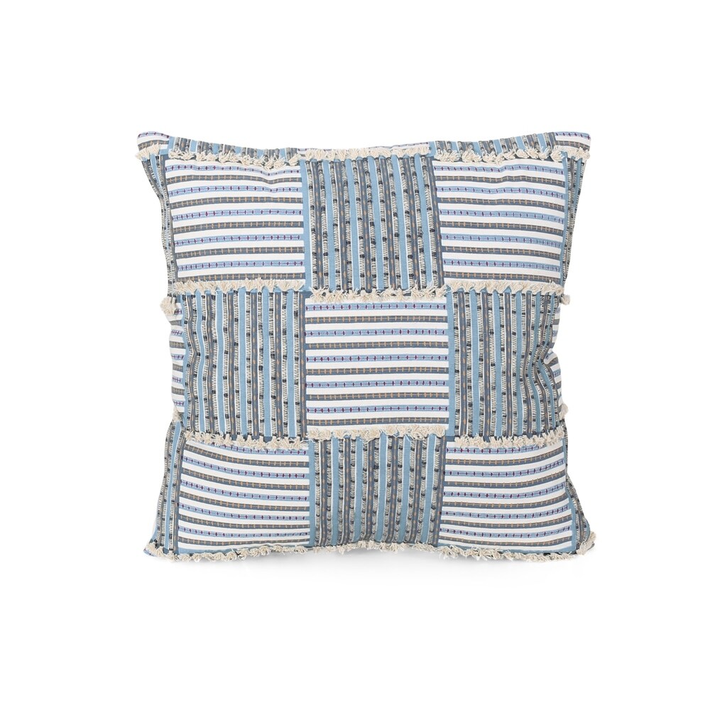 Perrotta Boho Handcrafted Fabric Pillow Cover by Christopher Knight Home