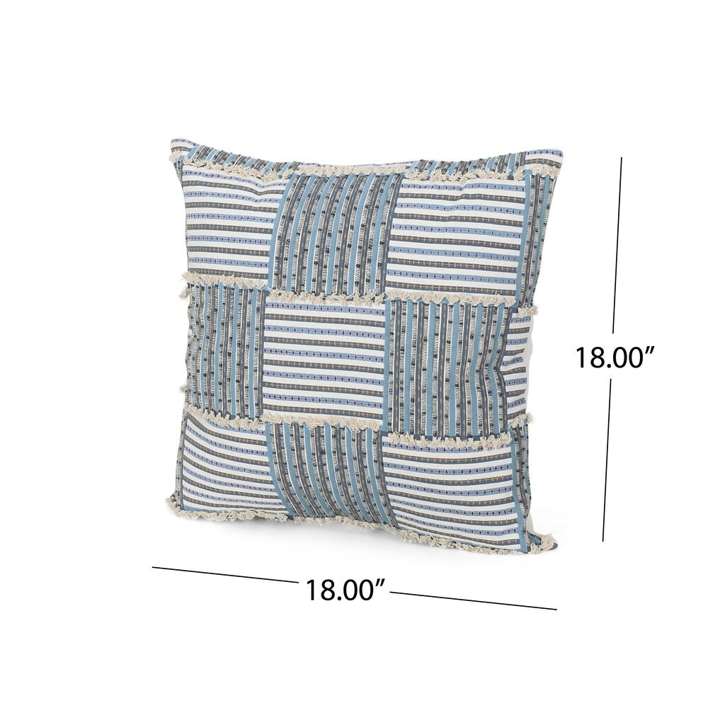 Perrotta Boho Handcrafted Fabric Pillow Cover by Christopher Knight Home