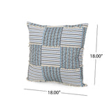 Perrotta Boho Handcrafted Fabric Pillow Cover by Christopher Knight Home