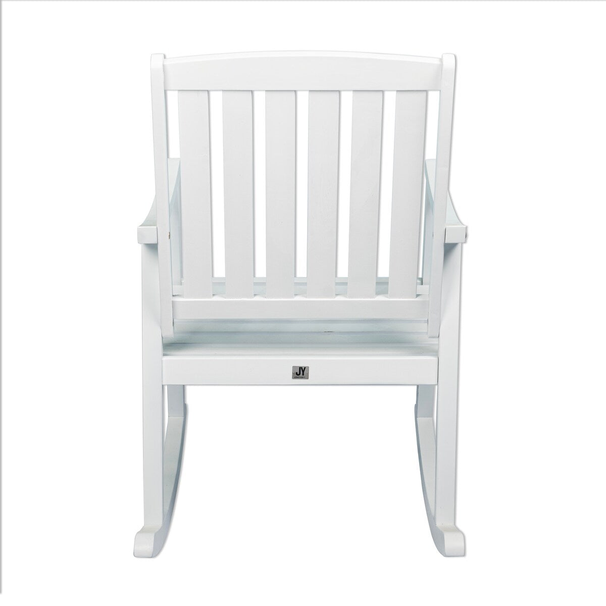 Perry Classic Slat-Back 300-Lbs Support Acacia Wood Patio Outdoor Rocking Chair, by JONATHAN Y - 22.4"