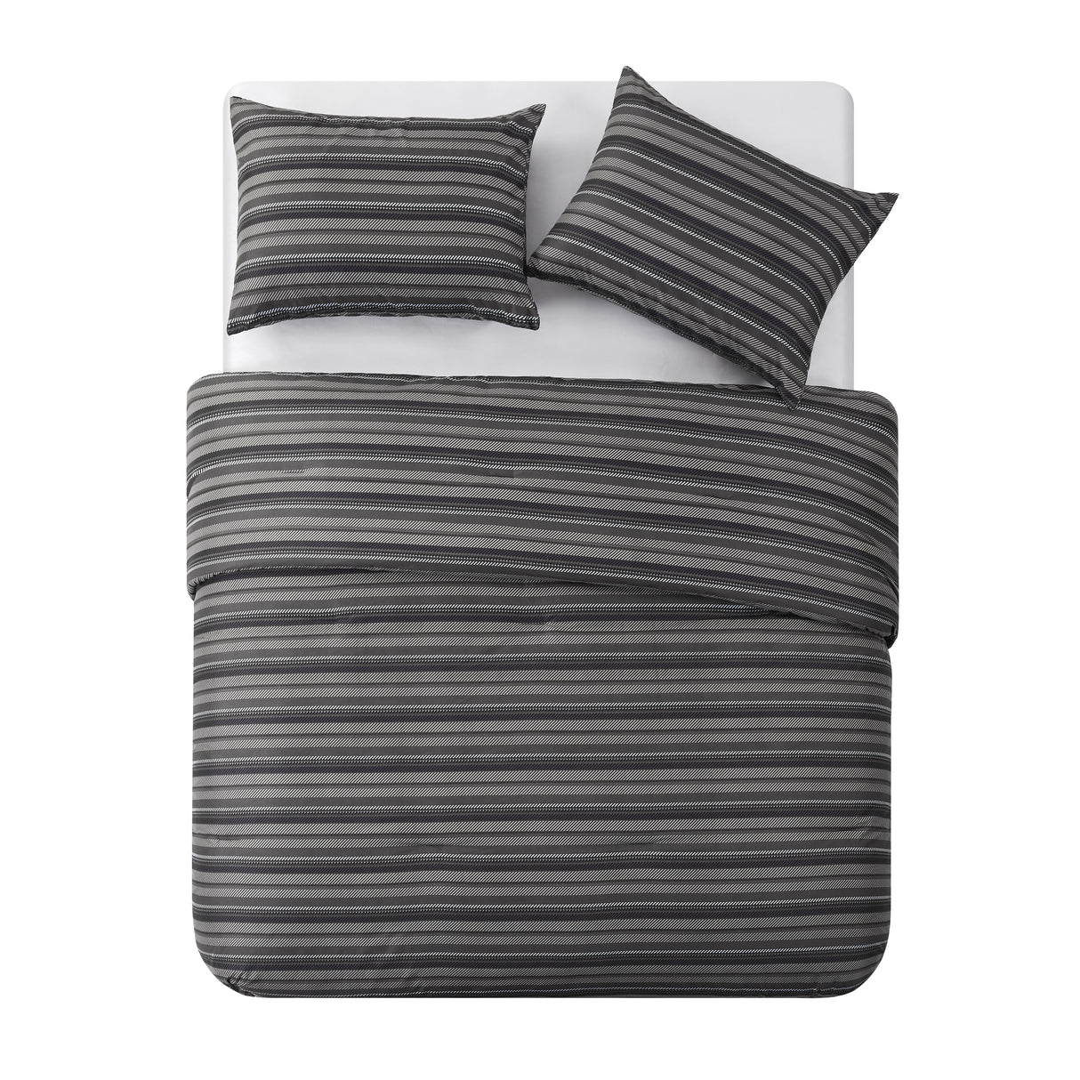 Perry Ellis Portfolio Berit Grey Stripe Comforter Set