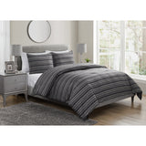 Perry Ellis Portfolio Berit Grey Stripe Comforter Set