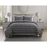Perry Ellis Portfolio Berit Grey Stripe Comforter Set