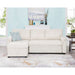 Perry Modern Reversible Sectional Sofa with Storage Chaise, Pullout Sleeper Sofa Couch Bed for Living Room