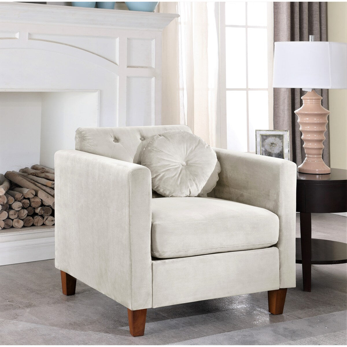 Persaud velvet Kitts Classic Chesterfield Loveseat and Chair Set