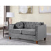 Persaud velvet Kitts Classic Chesterfield Loveseat and Chair Set
