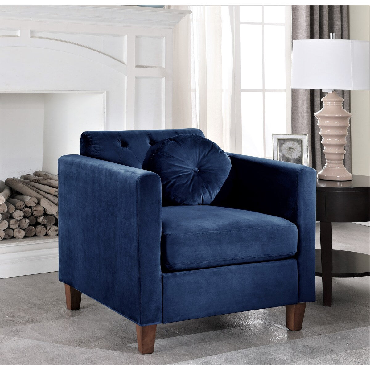 Persaud velvet Kitts Classic Chesterfield Loveseat and Chair Set