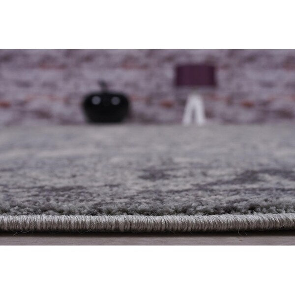Persian Area Oriental Grey 5x7 Rug - 5'2" x 7'2"