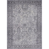 Persian Area Oriental Grey 5x7 Rug - 5'2" x 7'2"