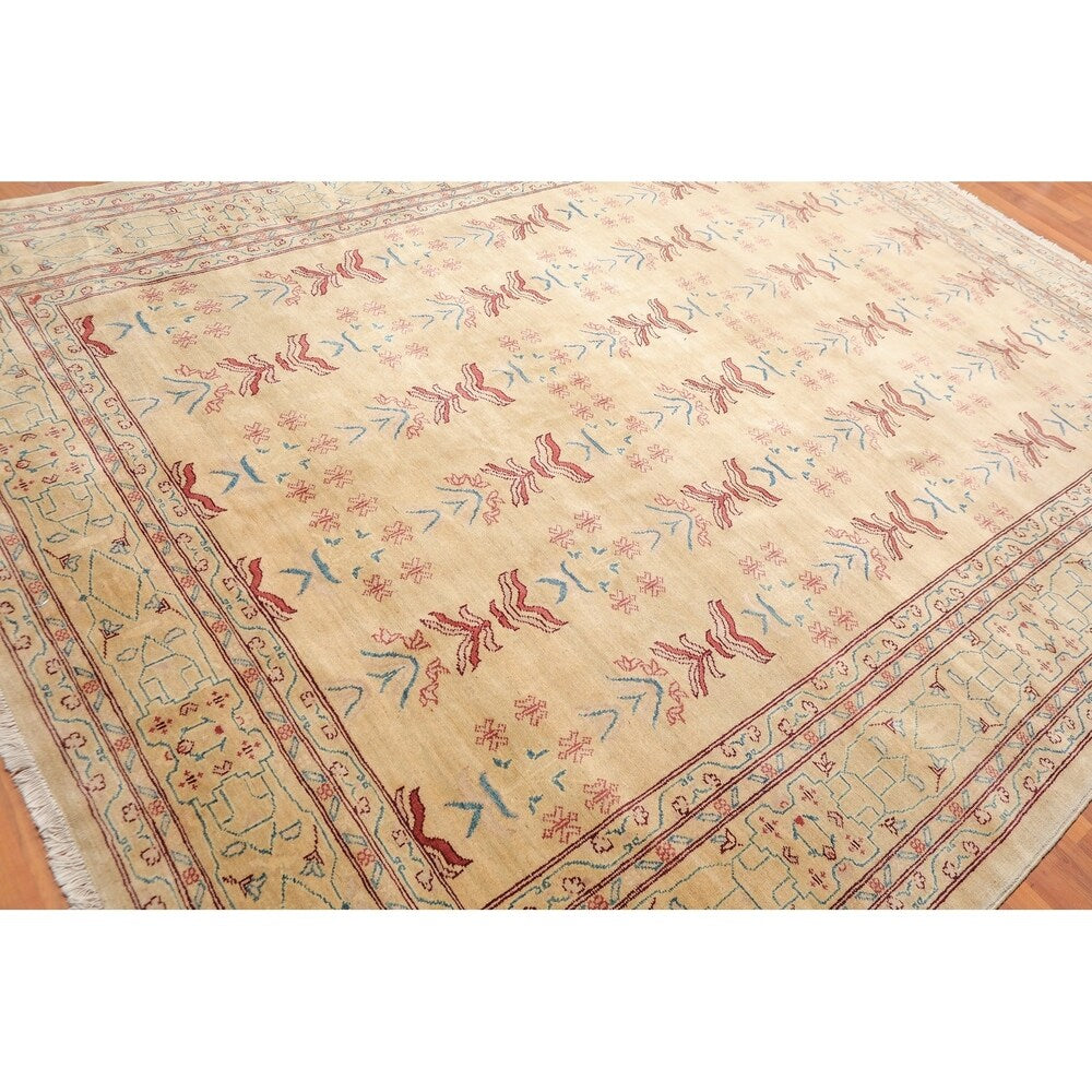 Hand Knotted Peshawar Wool Persian Oriental Area Rug (8'2"x10'6") - 8'2" x 10'6"