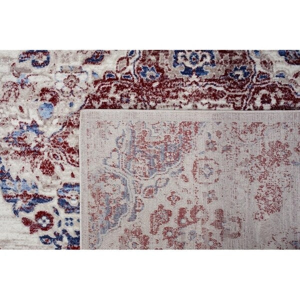 Persian Rugs 4620 Pearl Distressed 8x11 Area Rug - 8' x 11'